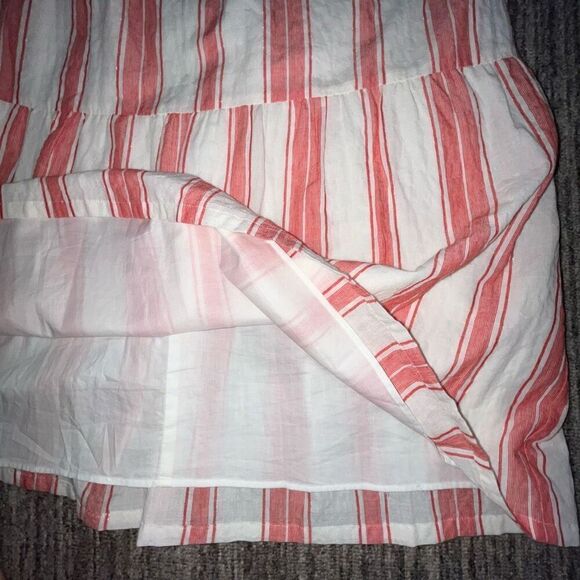 Ann Taylor Loft Dress Women’s Size Small‎ Petite A Line Tank Striped Square Neck - Picture 5 of 9